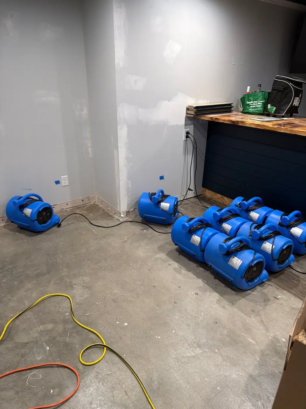 IICRC certified drying setup in Tipton County, IN